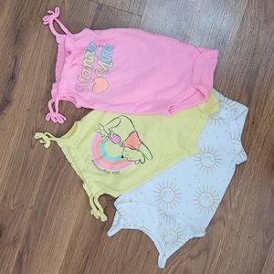 Three Jumping Beans Onesies for Baby Girl Size 6 Months